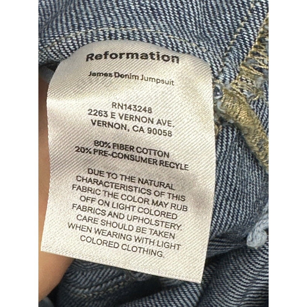 Reformation Blue Denim Jumpsuit - Picture 10 of 11